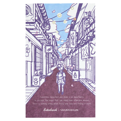 Esterbrook x Sakuradragon Blotter Paper Sakura Street