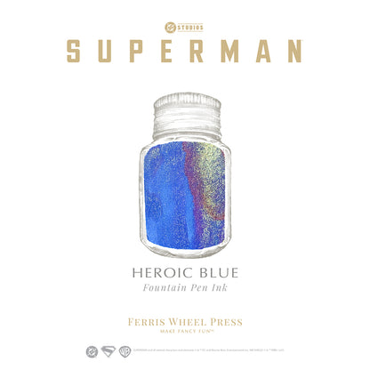 Ferris Wheel Press Marquise Superman Edition A View from Above Fountain Pen + 28ml Ink Set