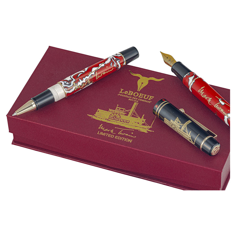 LeBOEUF Limited Edition Icon Mark Twain 'Huckleberry Finn' Rollerball