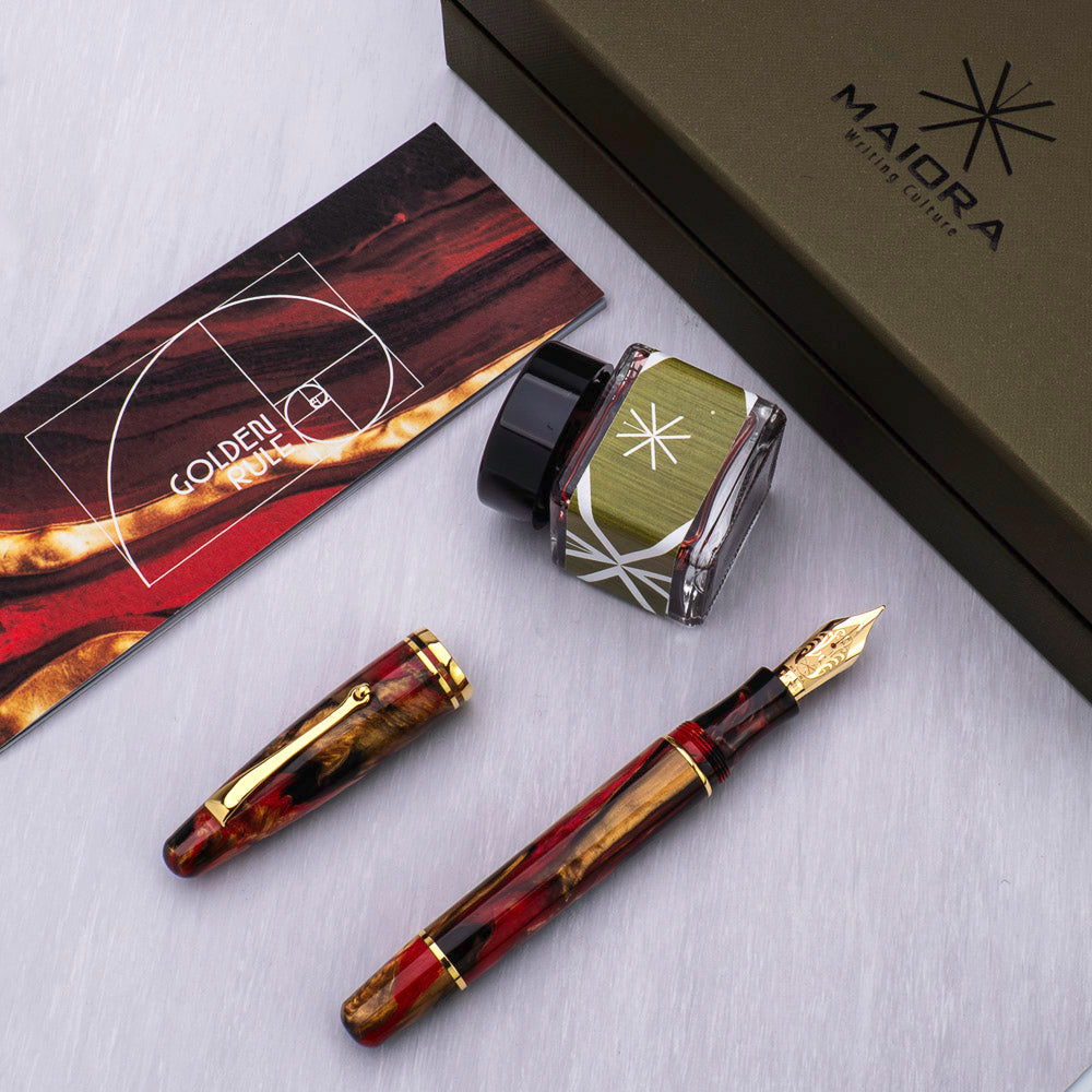 Maiora Ultra Ogiva Golden Rule Fountain Pen