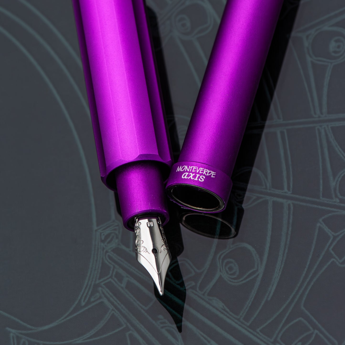 Monteverde Axis Purple Fountain Pen