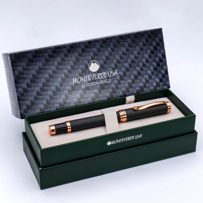 Monteverde Innova Rollerball Matte Carbon & Rosegold