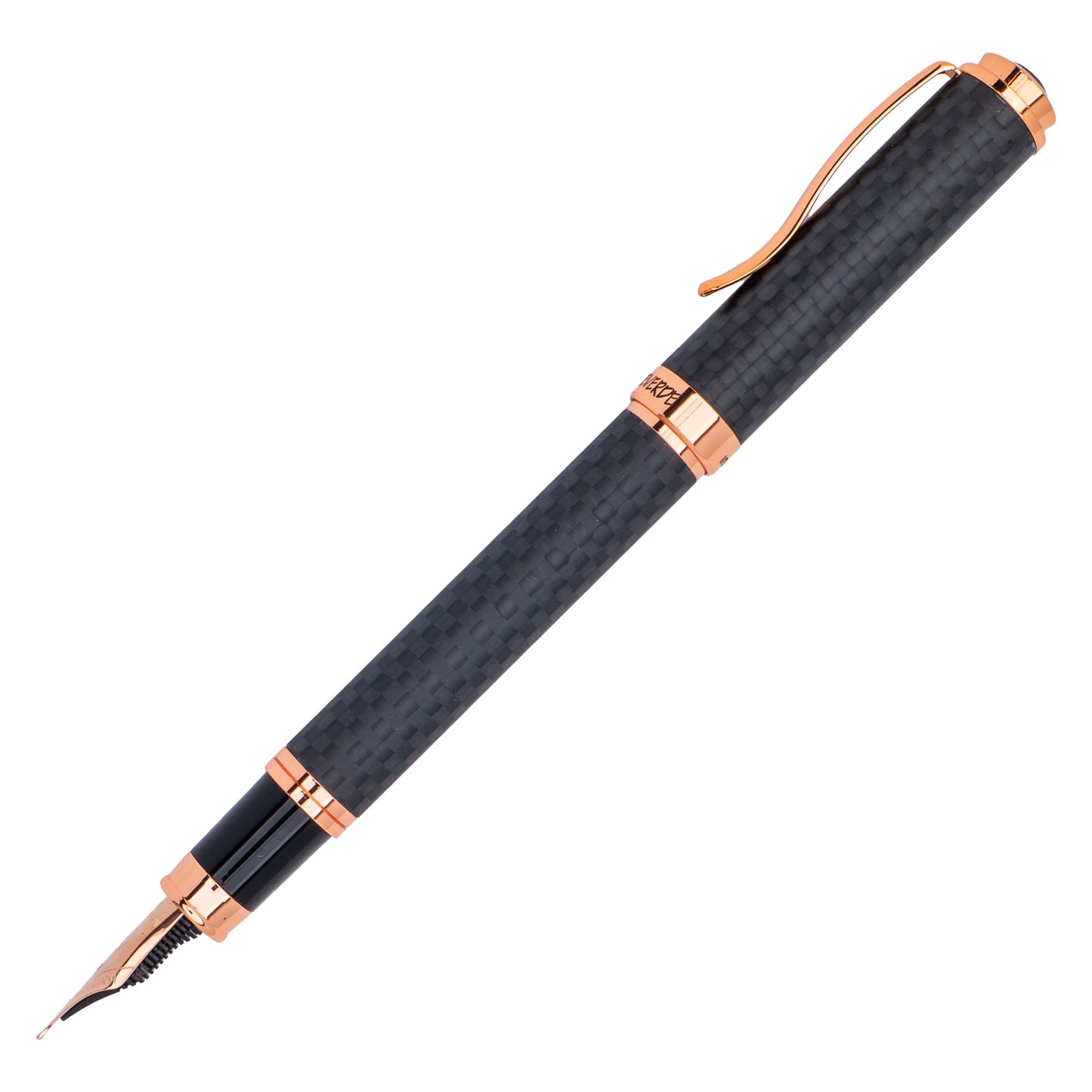 Monteverde Innova Fountain Pen Matte Carbon &  Rosegold