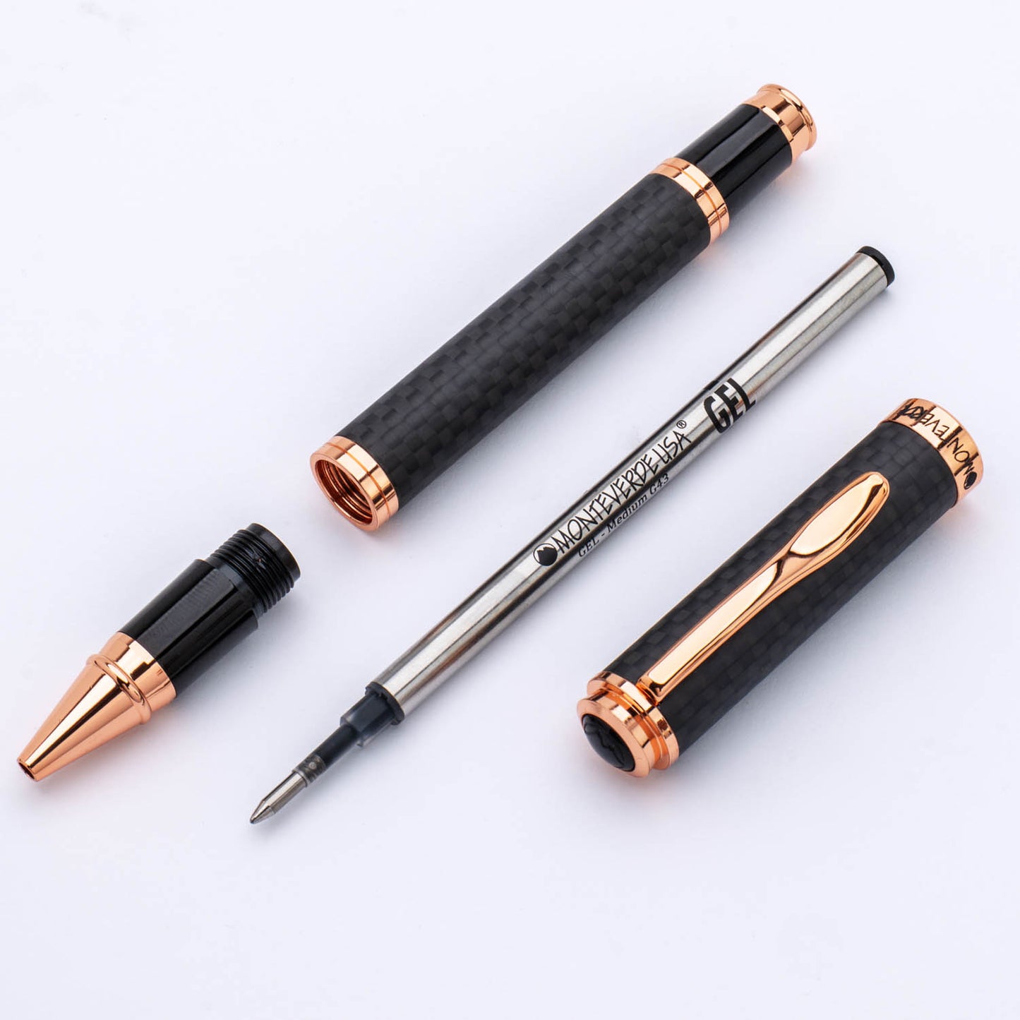 Monteverde Innova Rollerball Matte Carbon & Rosegold