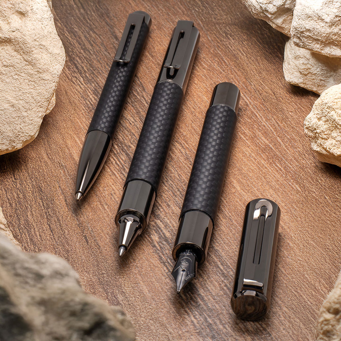 Monteverde Ritma Matte Carbon 3+2 Pen Set