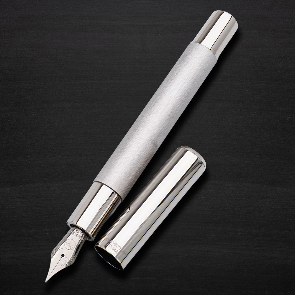 Monteverde Ritma Brushed Stainless Steel Fountain Pen