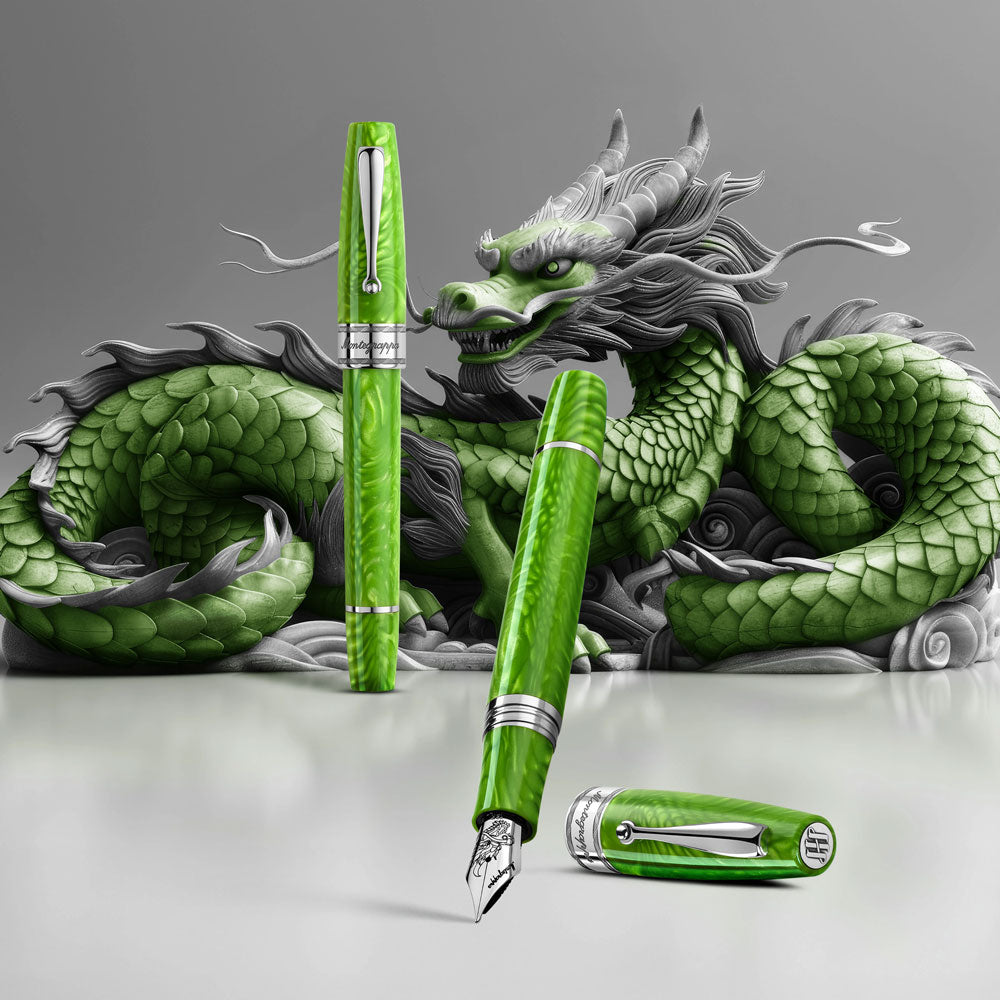 Montegrappa Extra LE Regal Year of the Dragon Deluxe Mamba Green Fountain Pen