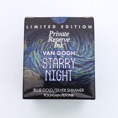 Private Reserve Limited Edition Double Shimmer 90ml Ink Bottle Van Gogh Starry Night