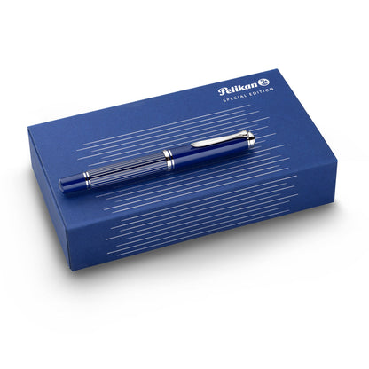 Pelikan M815 Metal Striped Blue Fountain Pen