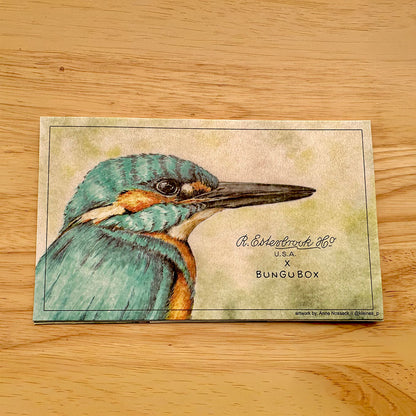 Esterbrook x BUNGU Box Kachofugetsu Blotter Paper Kingfisher Edition