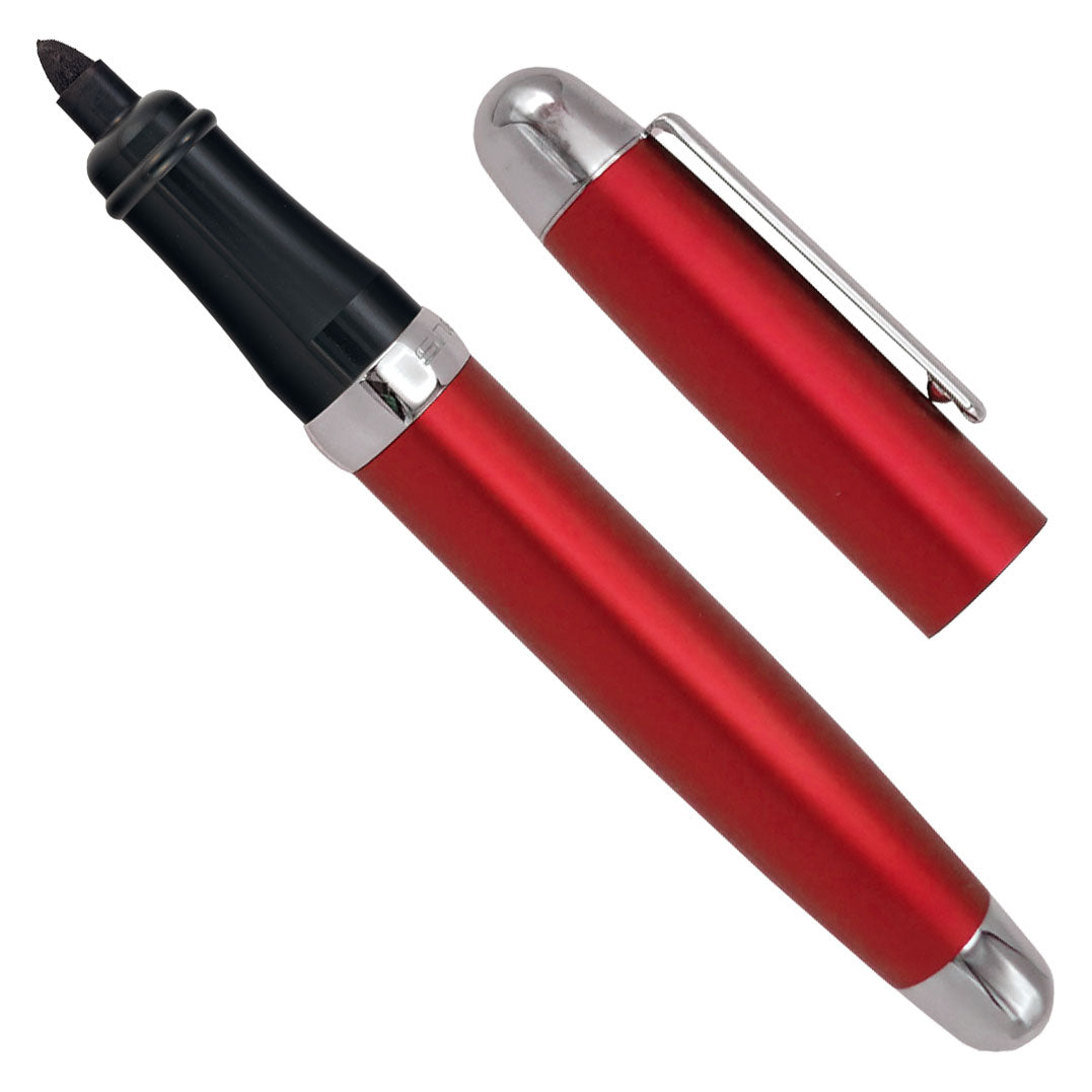 Sherpa Pen Cover Aluminum Ruby Red with Chrome Trim
