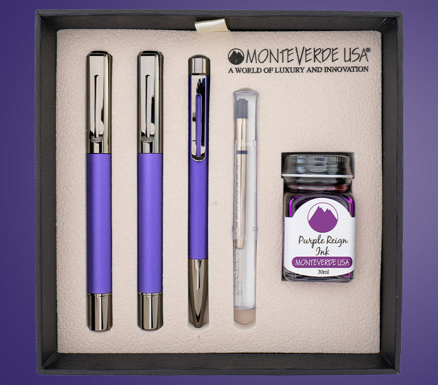 Monteverde Special Edition Ritma Midnight Orchid 3+2 Pen Set