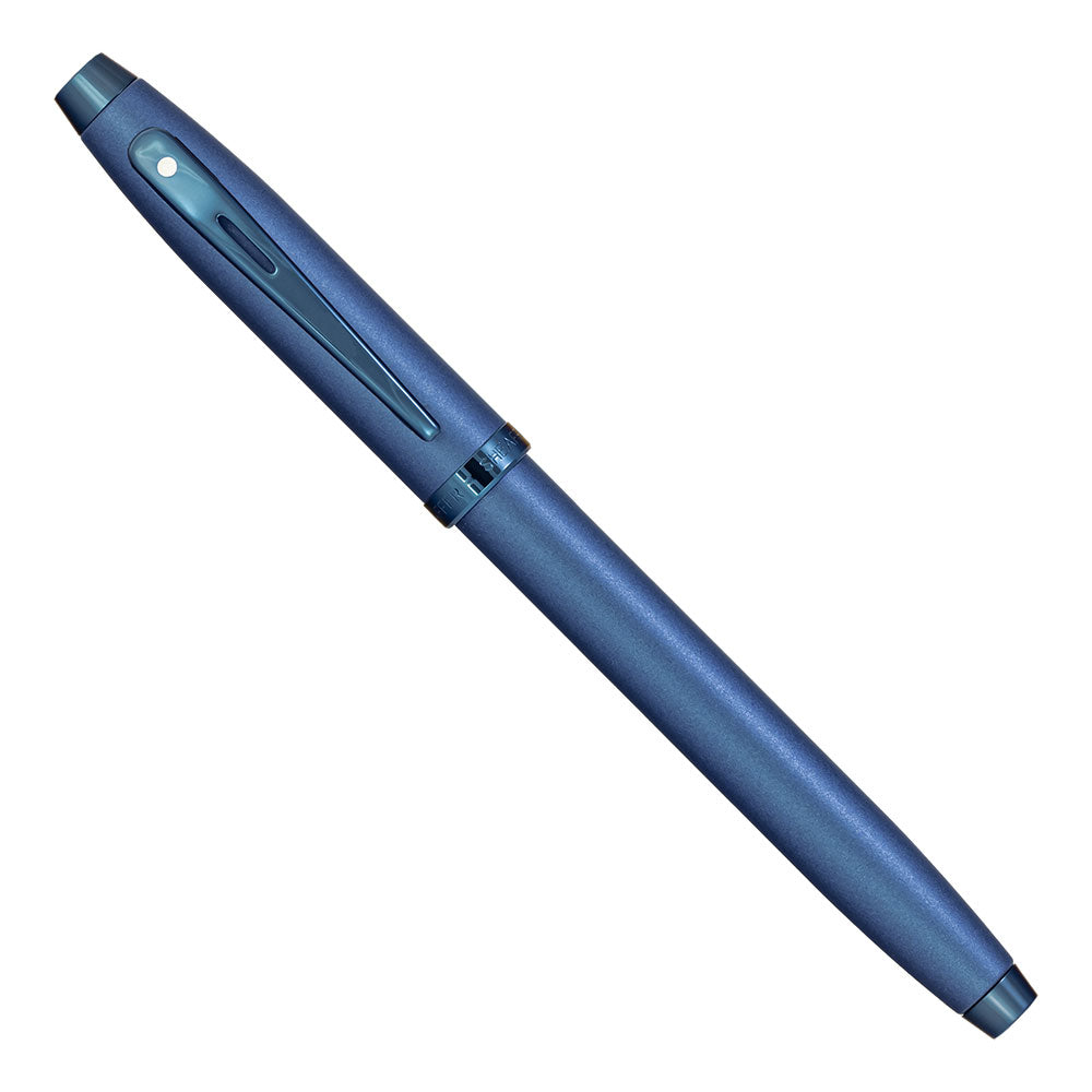 Sheaffer 100 Blue PVD Fountain Pen Medium Nib