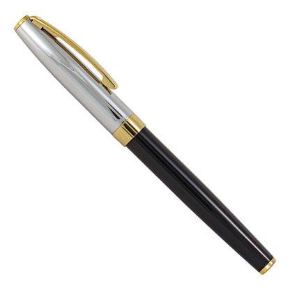 Sheaffer Sagaris Black with Chrome Cap Fountain Pen