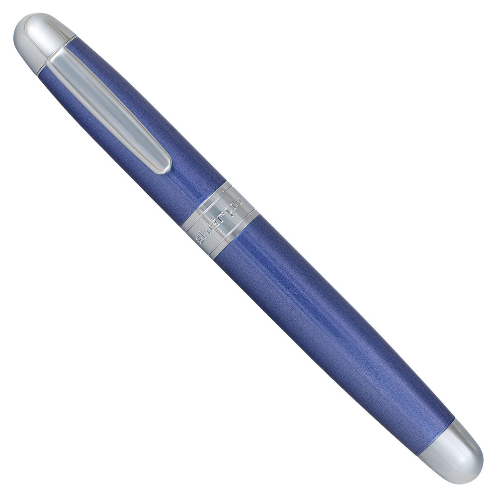 Sherpa Pen Cover Contemporary Sapphire Shimmer Chrome Trim