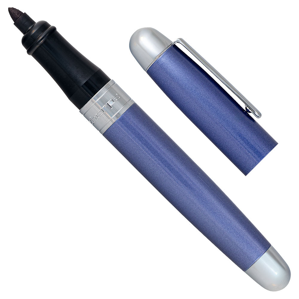 Sherpa Pen Cover Contemporary Sapphire Shimmer Chrome Trim