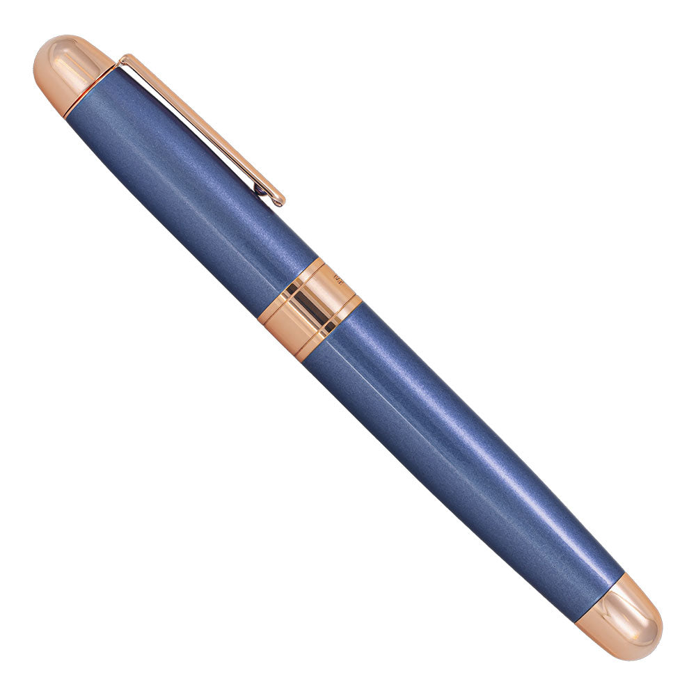 Sherpa Pen Cover Contemporary Sapphire Shimmer Rose Gold Trim
