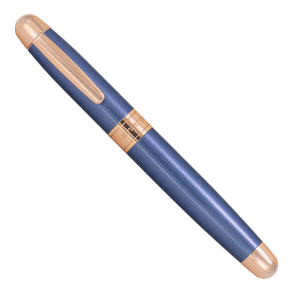 Sherpa Pen Cover Contemporary Sapphire Shimmer Rose Gold Trim