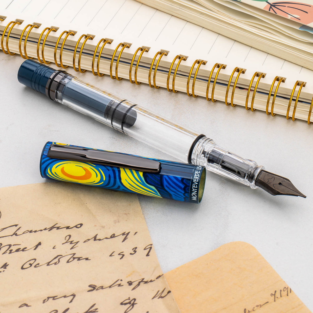 Monteverde Fine Art MP1 Set Starry Night Fountain Pen + 15ml Ink