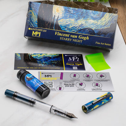 Monteverde Fine Art MP1 Set Starry Night Fountain Pen + 15ml Ink
