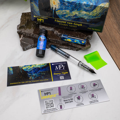 Monteverde Fine Art MP1 Set Starry Night Fountain Pen + 15ml Ink