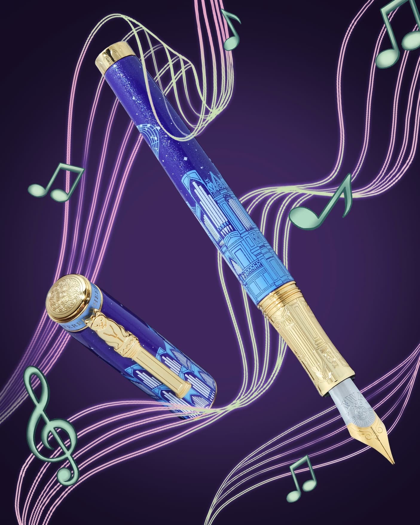 Ferris Wheel Press Limited Edition Masque Twilight Symphony Fountain Pen