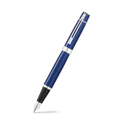 Sheaffer 300 Blue Chrome Trim Fountain Pen