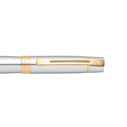 Sheaffer 300 Chrome Gold Trim Fountain Pen