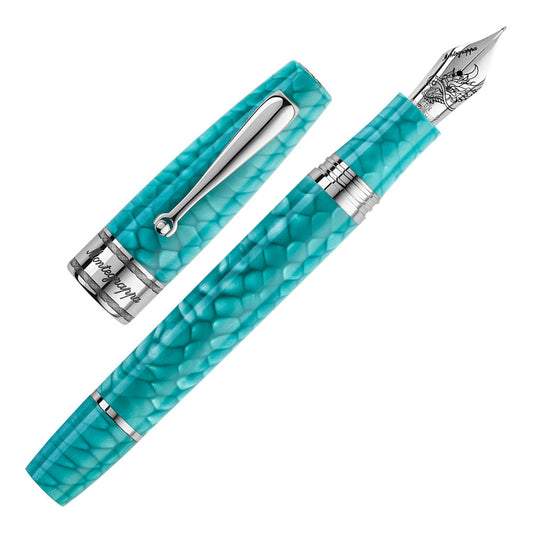 Montegrappa Extra LE Regal Year of the Dragon Deluxe Laguna Blue Fountain Pen