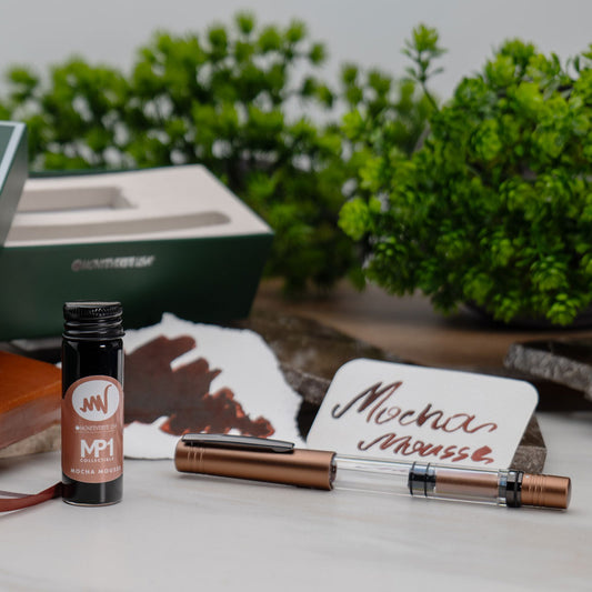Monteverde MP1 Set Mocha Mousse Fountain Pen + 15ml Ink