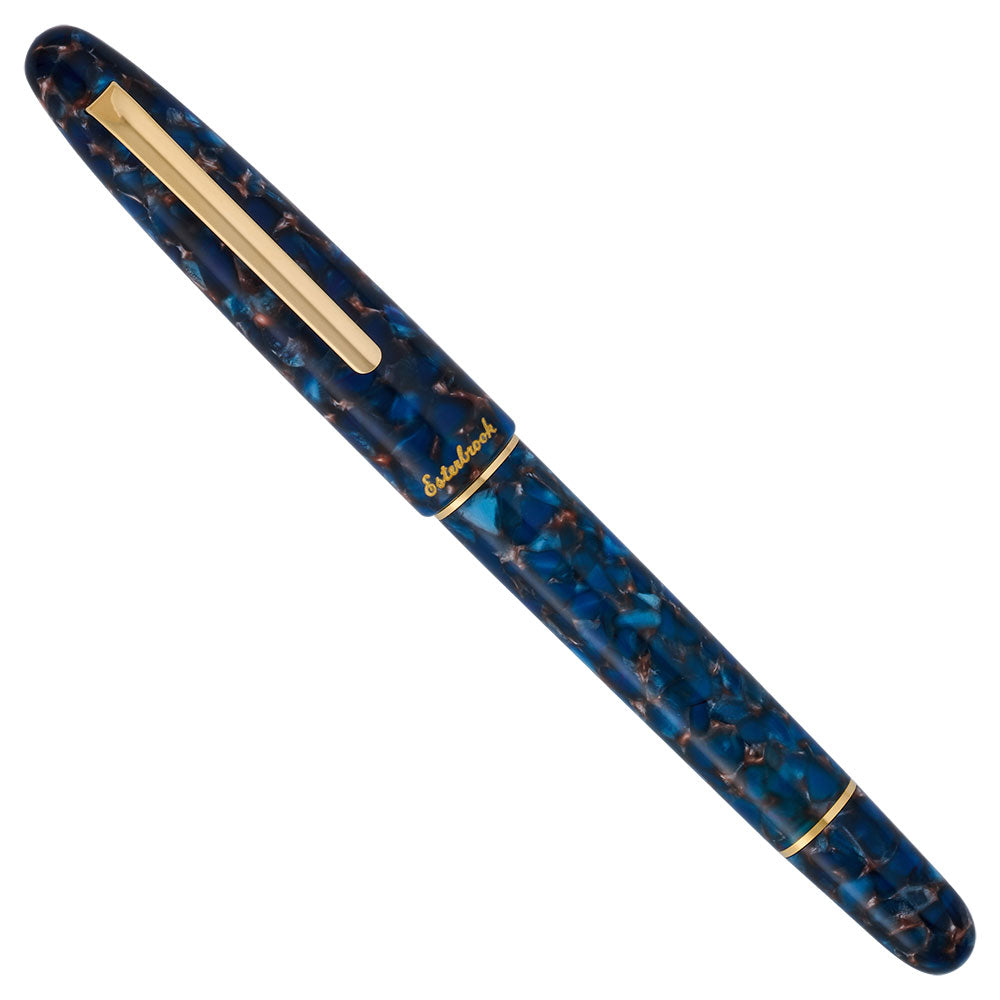 Esterbrook Estie Button Piston Fountain Pen Nouveau Bleu Gold Trim