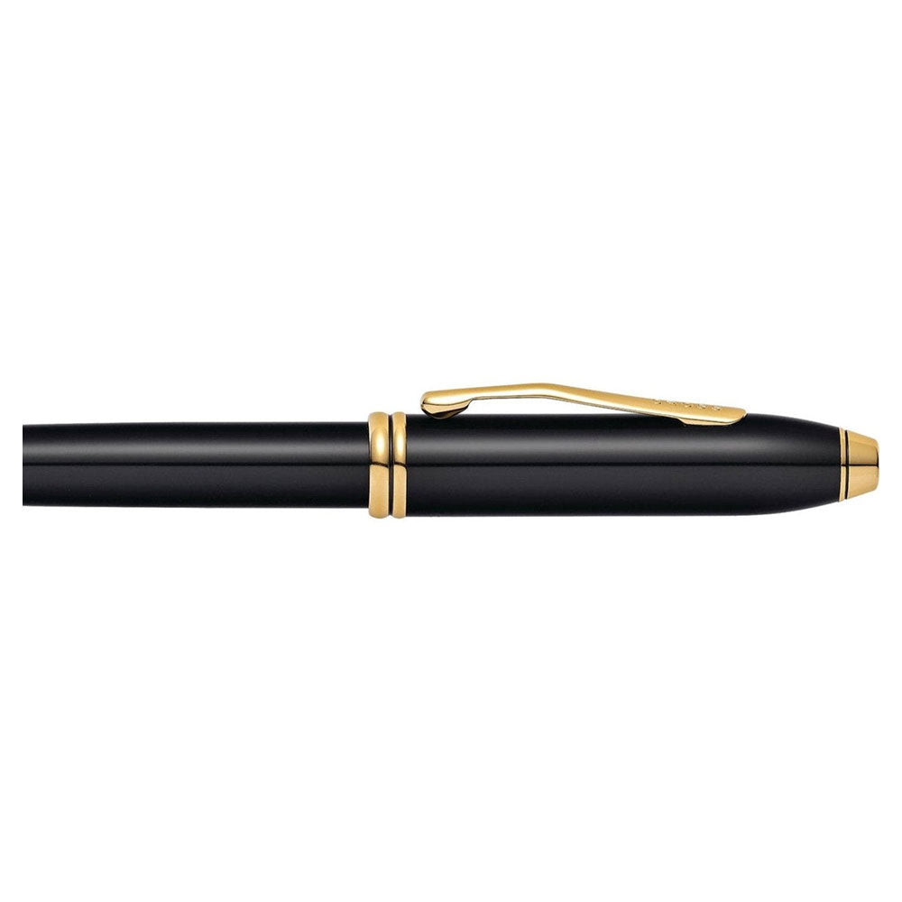 Cross Townsend Rollerball Black Gold Trim