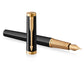 Parker Ingenuity Black Gold Trim Fountain Pen