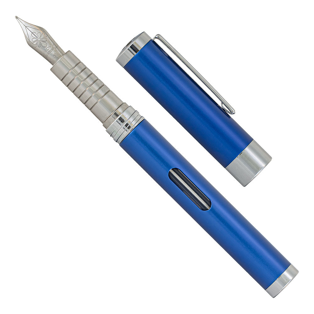 Diplomat Nexus Fountain Pen Blue Stainless Steel Nib