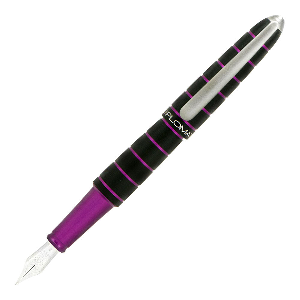 Diplomat Aero Elox Ring Gift Set Purple Fountain Pen