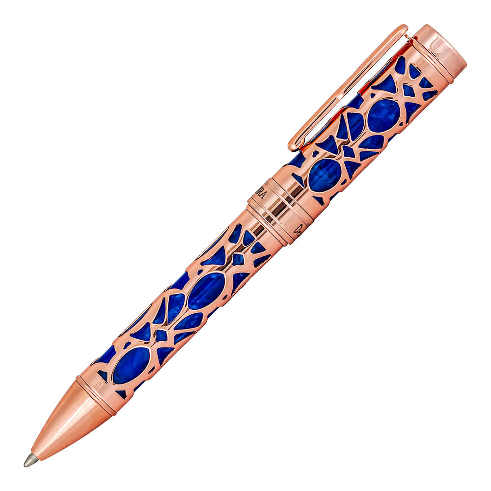 Conklin Endura Deco Crest Ballpoint Blue & Rose Gold