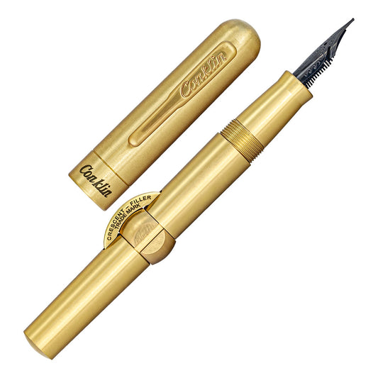Conklin Limited Edition Crescent Brass Fountain Pen