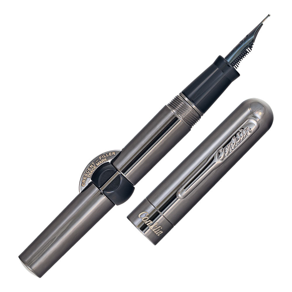 Conklin Limited Edition Crescent Gunmetal Fountain Pen