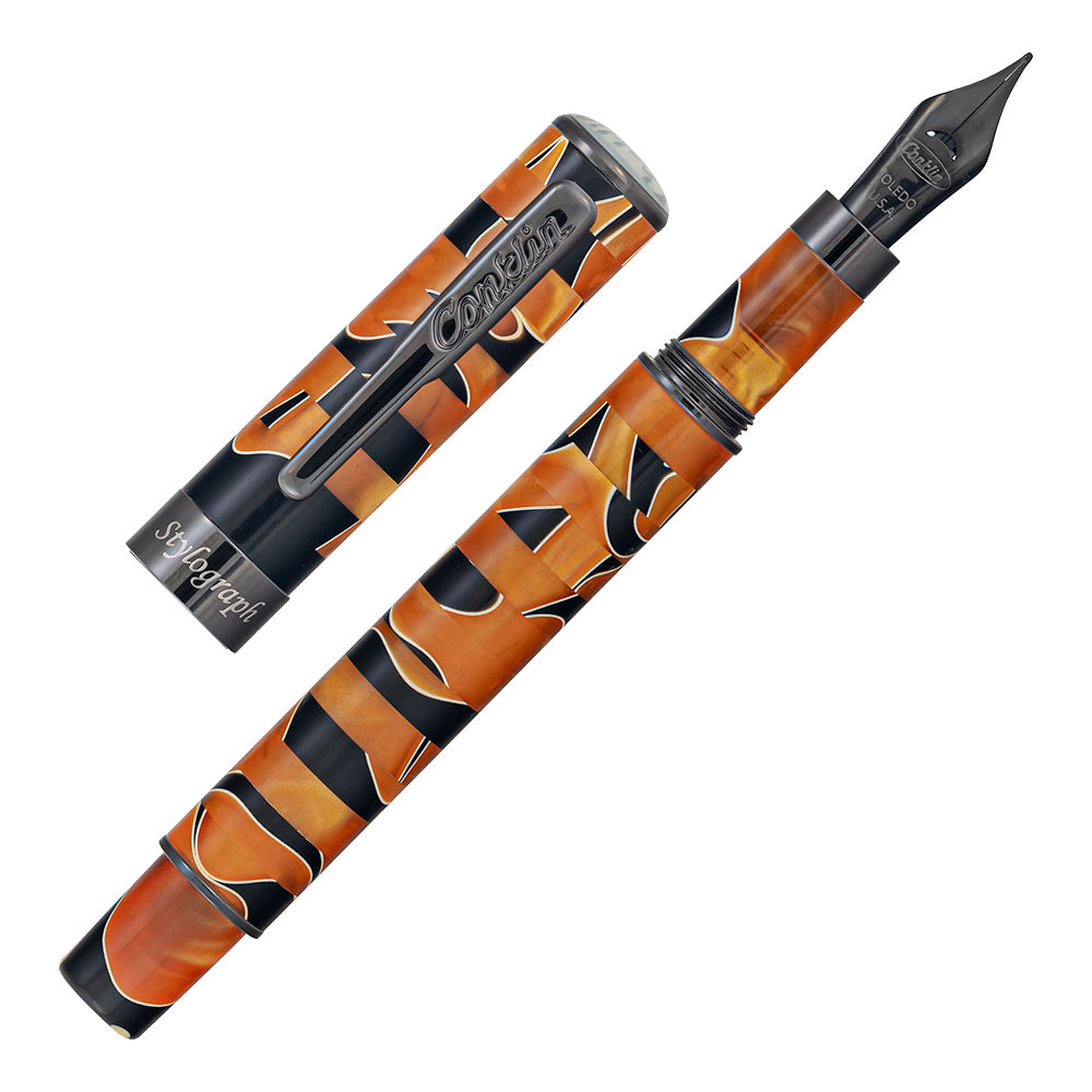 Conklin Stylograph Mosaic Orange Fountain Pen