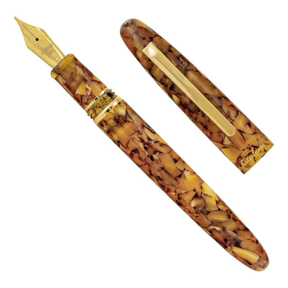 Esterbrook Estie Fountain Pen Honeycomb Gold Trim Needlepoint Nib