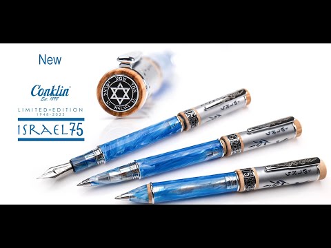 Conklin™ Israel 75 Anniversary Diamond Jubilee Limited Edition 1948  Ballpoint Pen