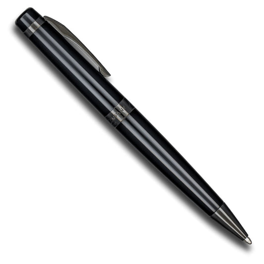 American Pen Company Independence Twist-Top Ballpoint Black Chrome Trim