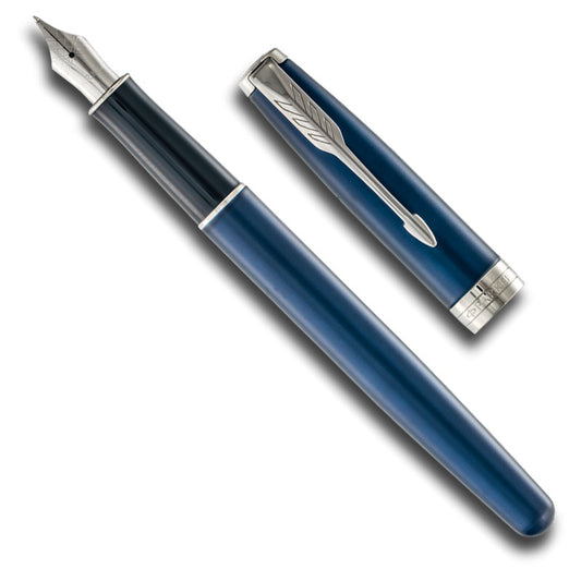 Parker Sonnet Core Fountain Pen Blue with Chrome Trim