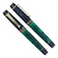 Limited Edition LeBOEUF Emerald Swirl Fountain Pen Medium Nib