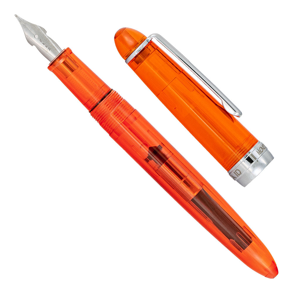 Monteverde Monza ID Orange Fountain Pen Omniflex Nib