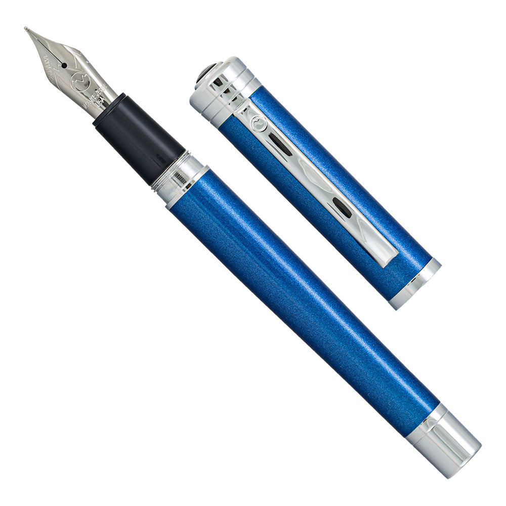 Monteverde Strata Metallic Blue Fountain Pen