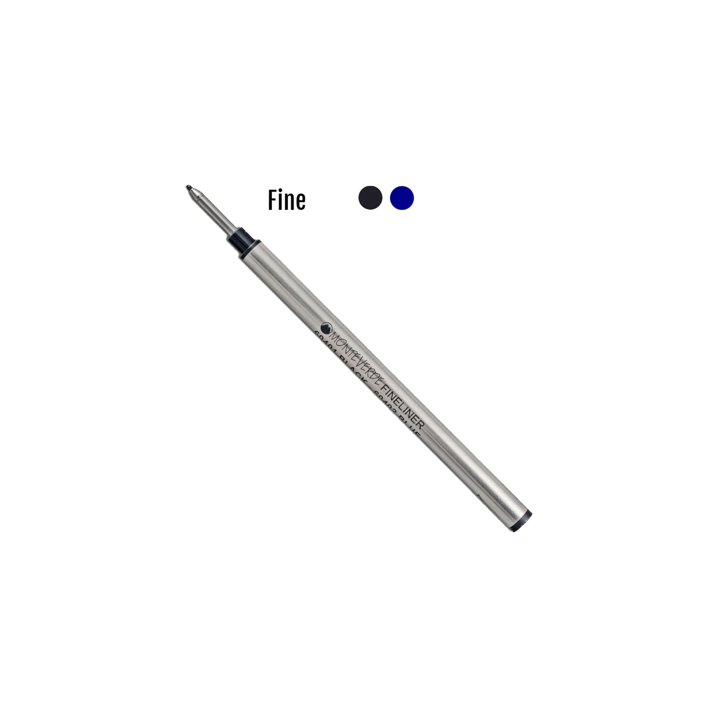 Monteverde USA® Spring Loaded Tip Fineliner Refill To Fit Most Capped  Rollerball Pens, Metal Body