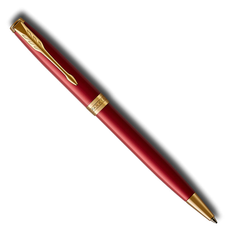 Parker Sonnet Core Ballpoint Red with Gold Trim