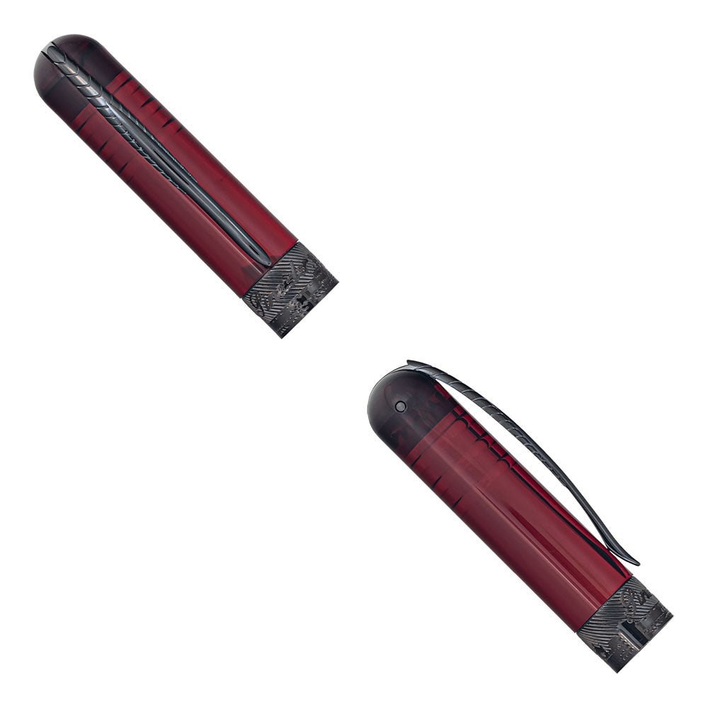 Pineider Avatar UR Demonstrator Black Trim Red Wine Fountain Pen