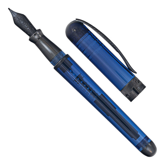 Pineider Avatar UR Demonstrator Black Trim Sky Blue Fountain Pen
